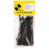 K4 Self Locking Tie Wrap, 4" Black Nylon Zip Tie.