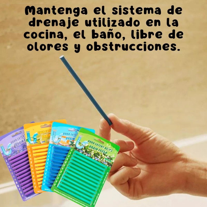 Universo en Linea Sani Stick Destapa Drenaje Tuberia Limpieza Fregadero
