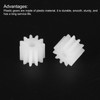 MECCANIXITY 20 Pcs Plastic Gears 11 Teeth Plastic Motor Gear
