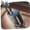 SUPERONE 5 in 1 Retractable Car Charge with Dual Type
