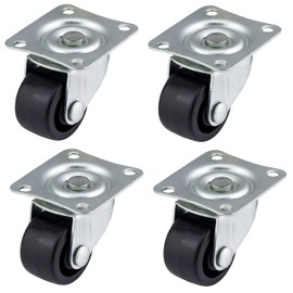 Qty. 4 x 25mm Plastic Swivel Castors Small/Miniature - Furniture, Appliance & Equipment by Bulldog Castors - Max 50Kg Per Set