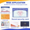 10 PCS Social Security Card Protector Sleeves,31 Mil Soft Clean
