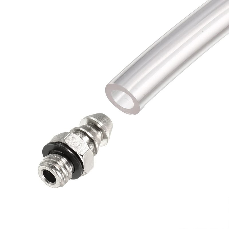 PATIKIL Hose Barb Fitting Straight 5mm Barbed M5x0.8 Male Thread,