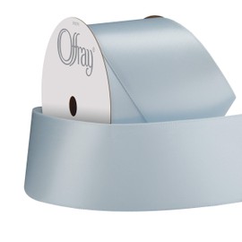Berwick Offray 064580 1.5" Wide Single Face Satin Ribbon, Light Blue, 4 Yds