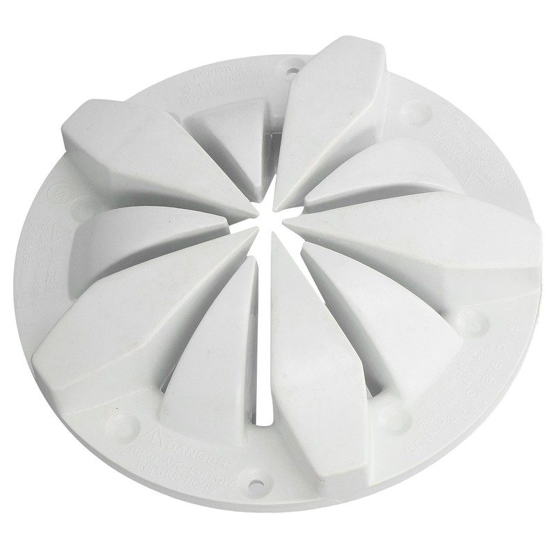 Swimming Pool Main Drain PVC White Round Hot Spring Pool