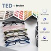 OPULIZE Ted Reading Glasses 2 Pack Narrow Matt Lightweight Frame