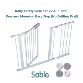 Sable HF017 Easy Step Extra Wide Walk Thru Baby and Pet Safety Gate Door PP06S