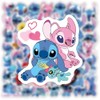 50pcs Cartoon Stitch Stickers for Kids, Vinyl Waterproof Stitch Decal