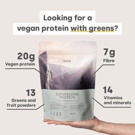 Form Superblend Protein - Vegan Protein Powder with Superfoods, Vitamins and Minerals - 20g of Plant Based Protein per Serving (Vanilla)