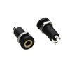 3.5mm Jack 4 Pole Panel Mount Terminal With Locking Nut
