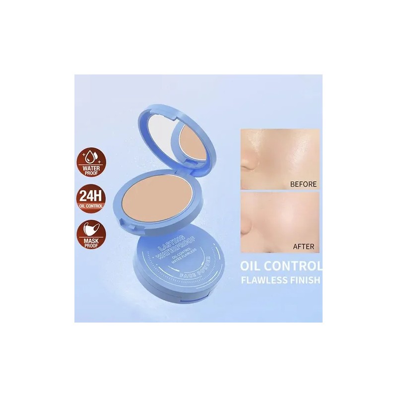 Base De Maquillaje Polvo Compacto Fijador Matte