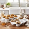 Hiceeden Pack of 2 6 Cups Ceramic Muffin Mould Non-Stick