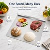 Stainless Steel Cutting Board with Counter Lip,Metal Pastry Board Kitchen