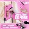 EZUVITA Light Duty Staple Gun for Wood, Pink Upholstery Staple