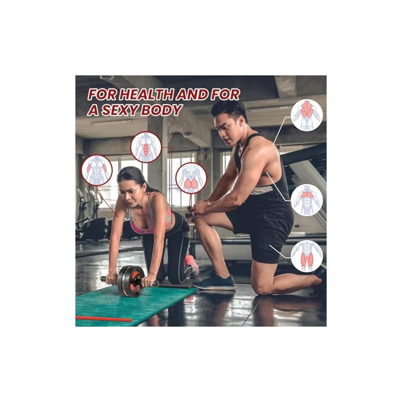 Rueda de rodillo abdominal,Ab Roller Wheel Exercise Equipment for Core
