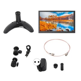 7 Inch On Camera Monitor 3G SDI HD Multimedia Interface Monitor TFT LCD Screen with Stand 100‑240V EU Plug