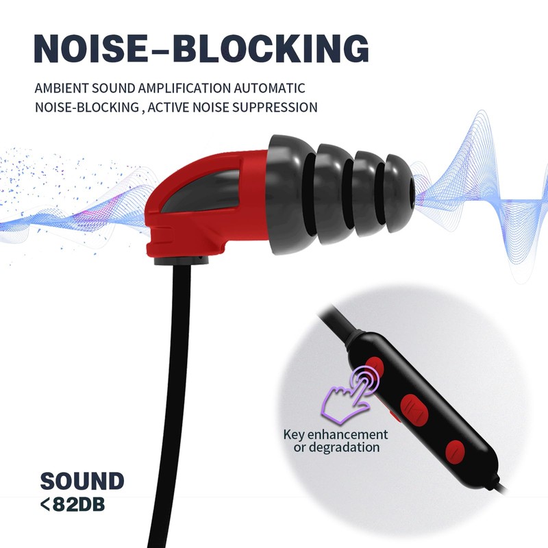 Muffpro Bluetooth Earplug Headphones Hearing Protection Ear Plug Earbuds with