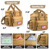 CaCTOUR Lunch Box for Men,Double Deck Tactical Lunch Bag with