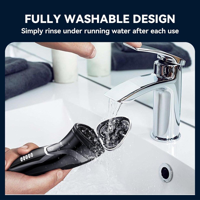 MAX-T Electric Razor for Men, 4D Rotary Shaver Razor for