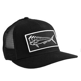 Florida Mahi Trucker, Black with Floral