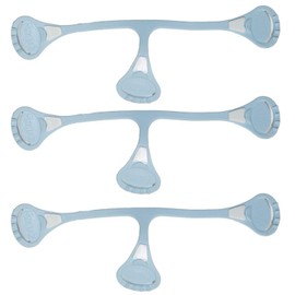Snappi Nappy Clips for Muslin Nappies, Cloth Nappies, Pack of 3 (Light Blue, 1: up to 18 Months)