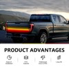 dawfall Car Tailgate Light Bar, 59" Three Row Waterproof and
