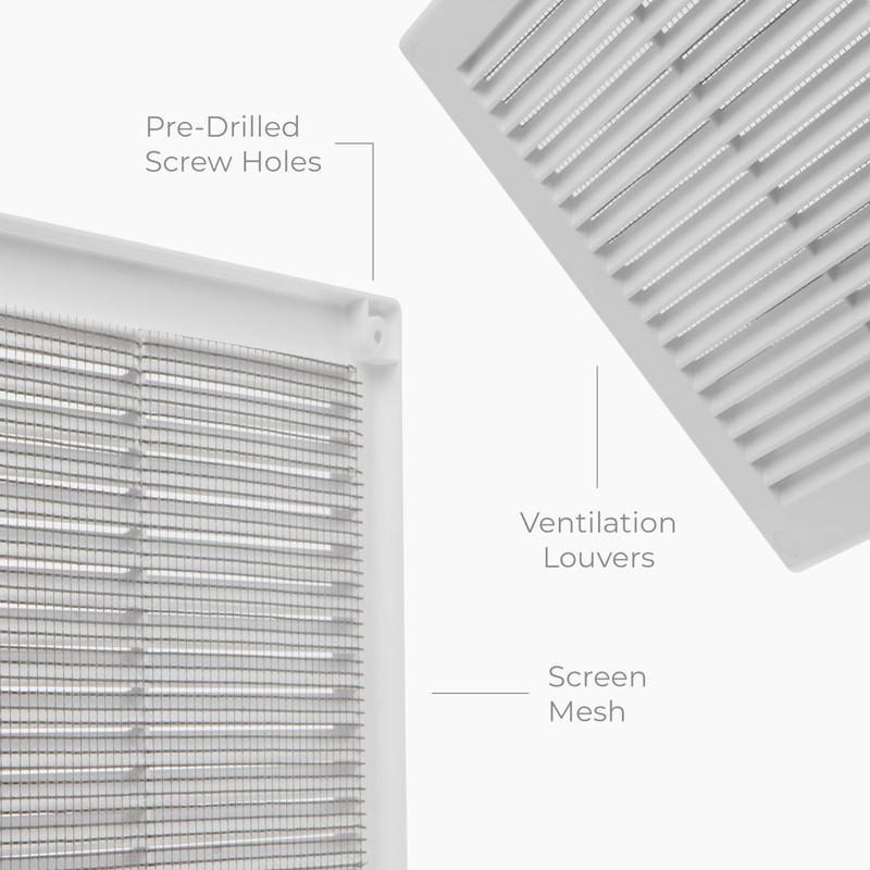 HVAC OV 8" x 8" (Outer Size) Square Air Vent