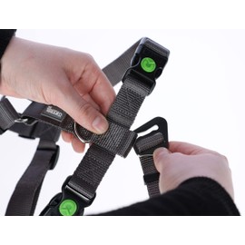 Kerbl Miami Panic Harness (Grey, Neck Circumference 48 - 64 cm, Chest Circumference 72 - 103 cm, Waist Circumference 52 - 84 cm, Harness) 80044