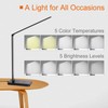 Himigo LED Desk Lamp with Wireless Charger,Eye-Caring Table Lamps,Stepless Dimmable