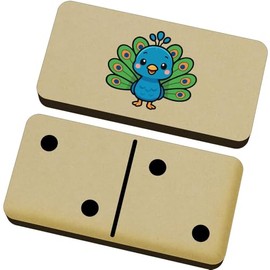 Azeeda 'Cute Peacock' Domino Set & Box (DM00052211)