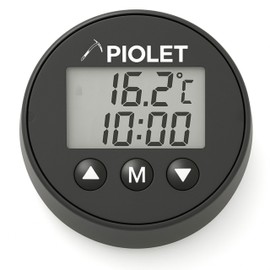 PIOLET Pebble Termómetro para Baño de Hielo | Sumergible IP67 con Pantalla Digital | Alarma de Temperatura y Temporizador | Ice Bath | Crioterapia | Accesorio para Inmersión en Frío