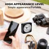 Travel Alarm Clock,Silent Non-Ticking Analog Clock with Snooze & Nightlight
