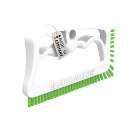 Fugenial "Fuginator - Cepillo para Polvo de Limpieza para Juntas de Azulejos para Uso en el baño, Cocina y el Resto del hogar (Limpieza Universal), Blanco/Verde