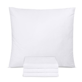 Utopia Bedding Cushion Cover 80 x 80 cm (Pack of 4) – Cushion Covers Made of 100% Polyester – White – For Cushions 80 x 80 cm – Cushion Cover – Pillowcase – Shrink and Fade Resistant