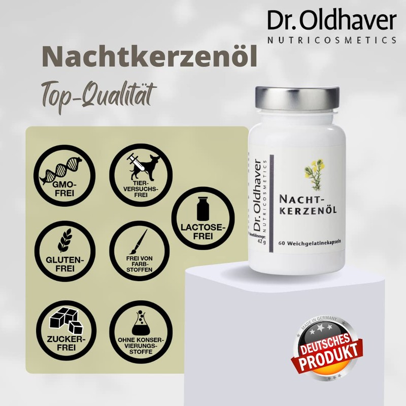 Dr. Oldhaver Evening Primrose Oil, 500 mg (60 Capsules) -