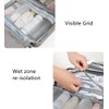 H.May Hanging Travel Toiletry Bag,Waterproof Folding Cosmetic Bag,Portable Multifunctional Cosmetic