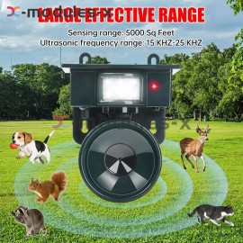 Unbranded Upgraded Solar Ultrasonic Bird Repeller Pest Control Animal Repellent For Garden