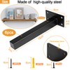 AYSUM Heavy Duty Shelf Brackets 6 Pack 6 Inch Floating