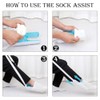 Dressing aid for socks and stockings, high-quality sock dressing aid