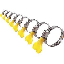 QIOON 8 Pcs Adjustable Hose Clips Stainless Steel Hose Clamps Clip 8-44mm for Home Flexible Gas Petrol Fuel Hose Pipe Tube Worm Drive Automotive Industrial Electronic (8 Sizes)