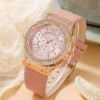 Gaiety Kit Reloj 2 Piezas Lujo Con Diamantes De Pulsera