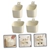 STOBAZA 4pcs Wall Hanging Storage Baskets Stackable Punch Containers for