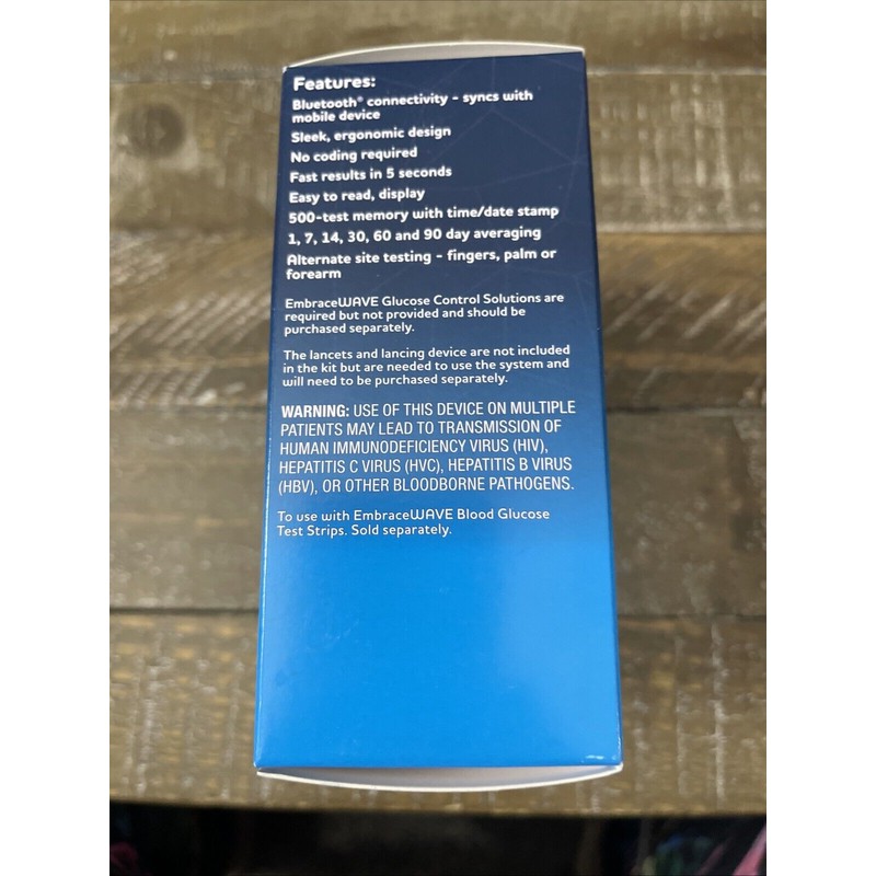 Embrace Wave Self Monitoring Blood Glucose Meter
