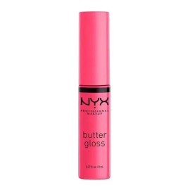 Labial Líquido Nyx Butter Gloss Cobertura Ligera A Media 8ml Peaches And Cream