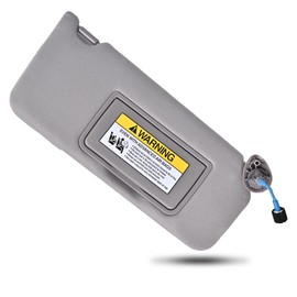 Sun Visor Passenger Right Side Replacement Compatible with Honda Accord 2008 2009 2010 2011 2012 2013 2014 2015 2016 with Light Sunshade Replaces# 83230-TA5-A51ZA 83230TA5A51ZA Color: Gray