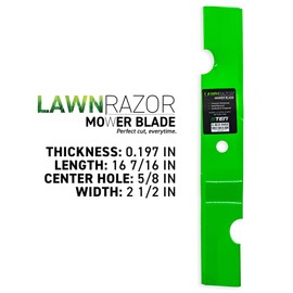 8TEN LawnRAZOR Blade for John Deere Quik Trak 648R 48" Deck TCU34166 (High Lift) 3 Pack