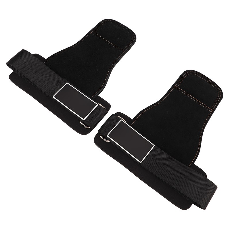 1Pair Real Leather Weight Lifting Wrist Straps Weight Lifting Grips