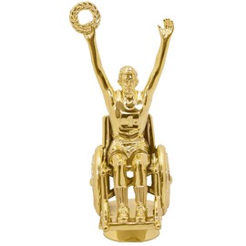 6" Custom Wheelchair Sports Trophies - Male Victory Trophy Awards 20 Pack