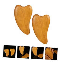 OATIPHO 2sets Wooden Scraping Massage Tool for Facial Care Natural Scraping Board for Muscle Relief Lightweight and Durable Accessory for Relaxation and Tension Relief 4pcs*2