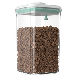 FAFAFLYER Dog-Cat POP Treat-Airtight jar-Container - 2.2 Qt/2 L | Stackable One-Touch Opening | For Snacks Candy Salt Herbs Spices | BPA-Free